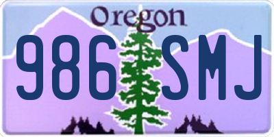 OR license plate 986SMJ
