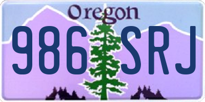 OR license plate 986SRJ