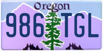 OR license plate 986TGL