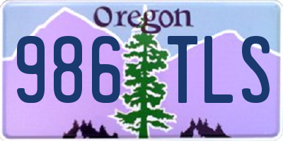 OR license plate 986TLS