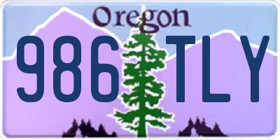 OR license plate 986TLY