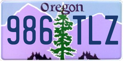 OR license plate 986TLZ