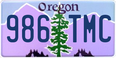 OR license plate 986TMC