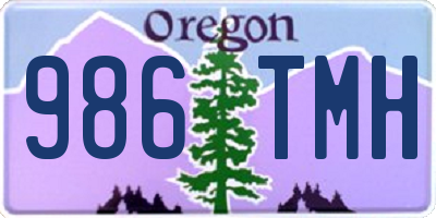 OR license plate 986TMH