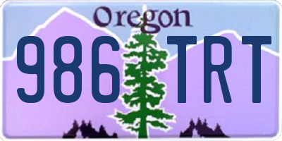 OR license plate 986TRT