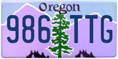OR license plate 986TTG