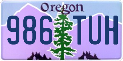 OR license plate 986TUH