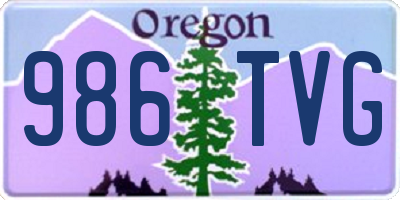 OR license plate 986TVG