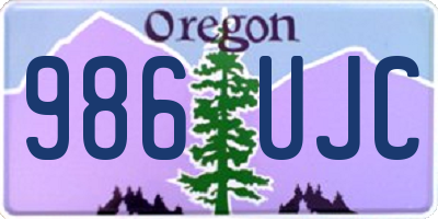OR license plate 986UJC