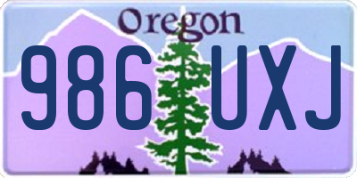 OR license plate 986UXJ
