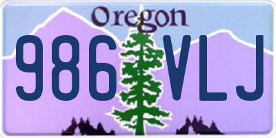 OR license plate 986VLJ