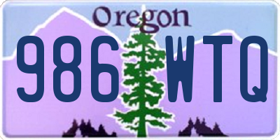 OR license plate 986WTQ