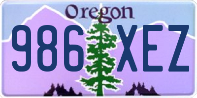 OR license plate 986XEZ