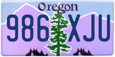 OR license plate 986XJU