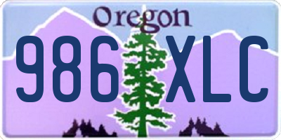 OR license plate 986XLC