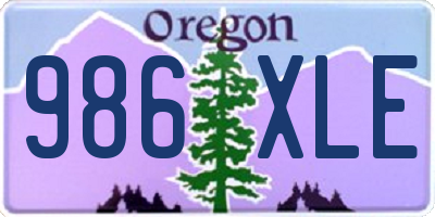 OR license plate 986XLE