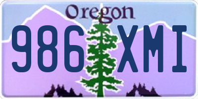 OR license plate 986XMI