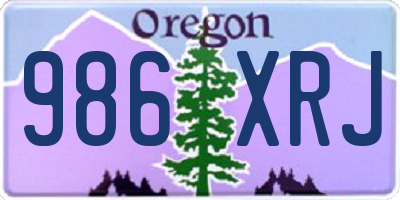 OR license plate 986XRJ