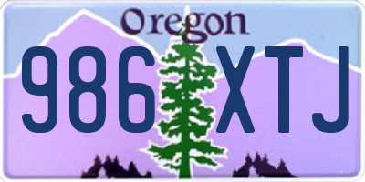 OR license plate 986XTJ