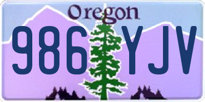 OR license plate 986YJV