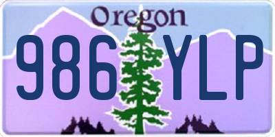 OR license plate 986YLP