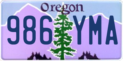 OR license plate 986YMA