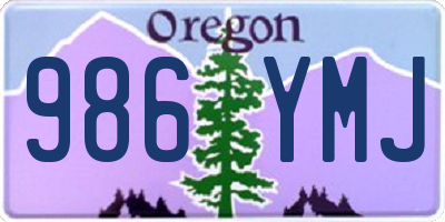 OR license plate 986YMJ