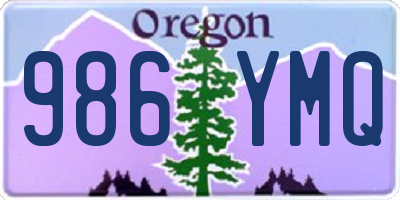 OR license plate 986YMQ