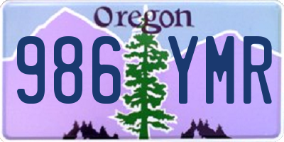 OR license plate 986YMR