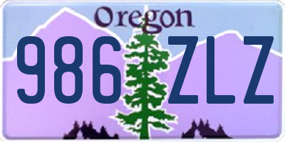 OR license plate 986ZLZ