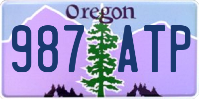 OR license plate 987ATP