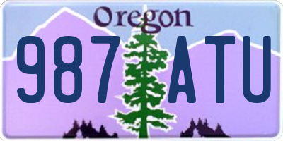 OR license plate 987ATU