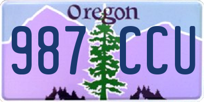 OR license plate 987CCU