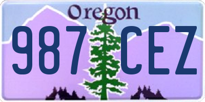 OR license plate 987CEZ