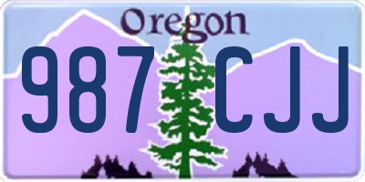 OR license plate 987CJJ