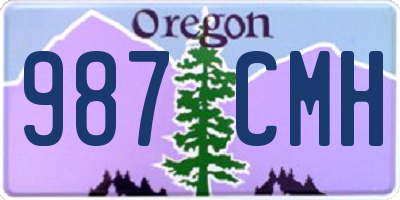 OR license plate 987CMH