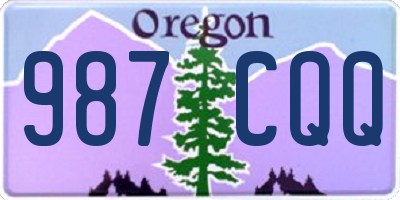 OR license plate 987CQQ