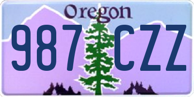 OR license plate 987CZZ