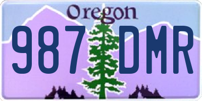 OR license plate 987DMR