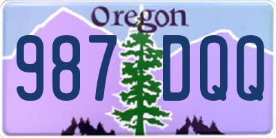 OR license plate 987DQQ