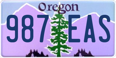 OR license plate 987EAS