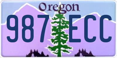 OR license plate 987ECC