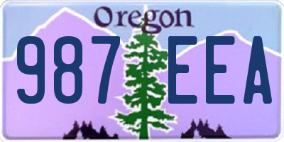 OR license plate 987EEA