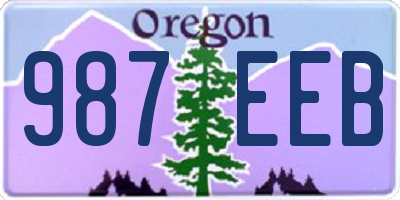 OR license plate 987EEB