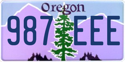 OR license plate 987EEE