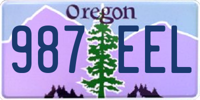 OR license plate 987EEL