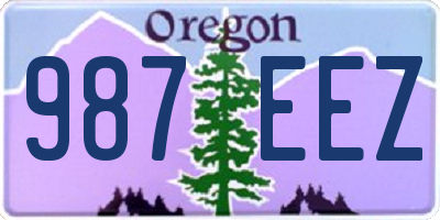 OR license plate 987EEZ