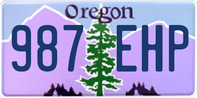 OR license plate 987EHP