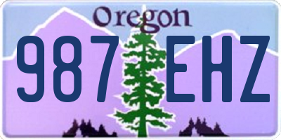 OR license plate 987EHZ