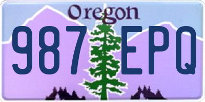 OR license plate 987EPQ